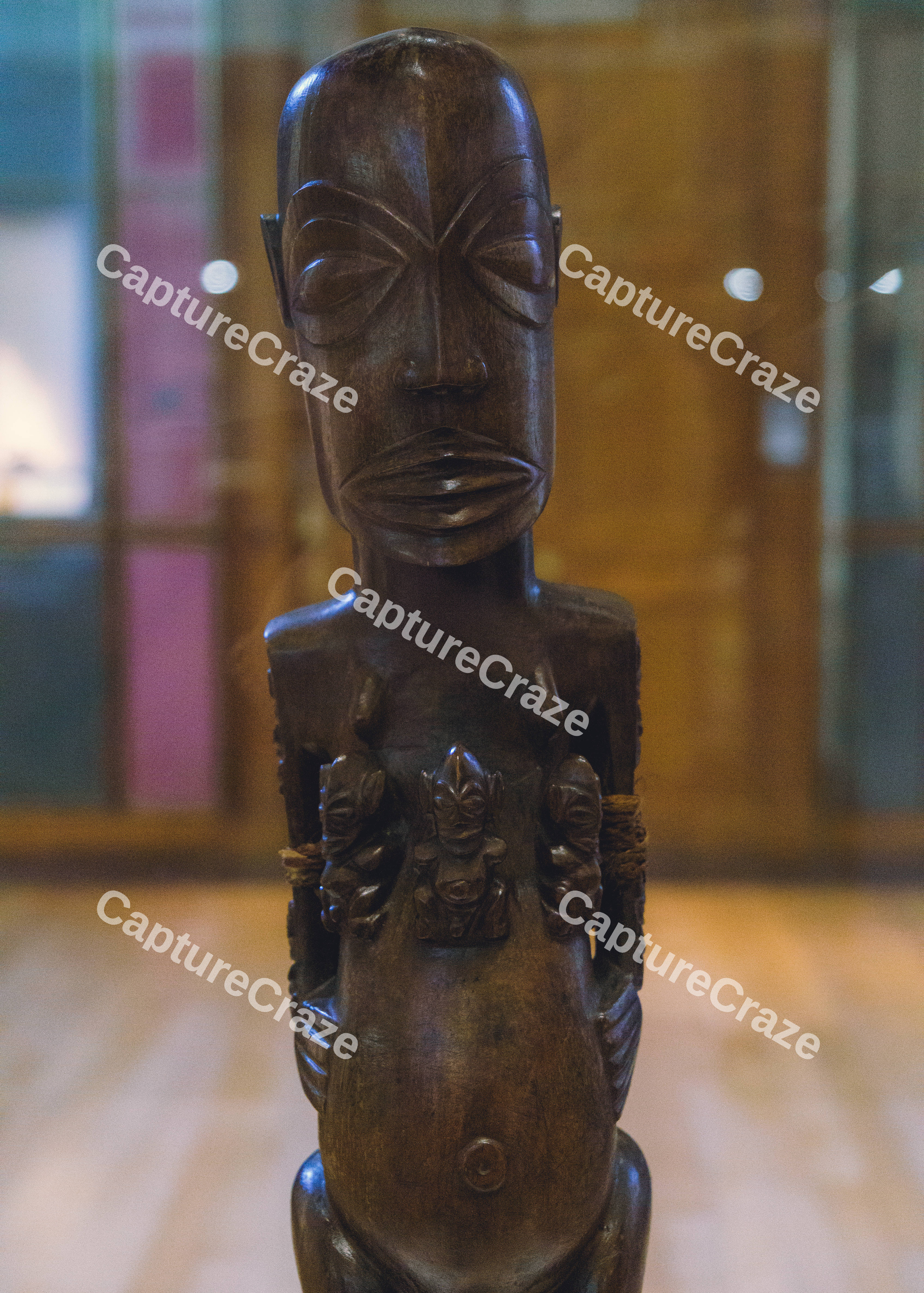 Mayan Long Face Statue